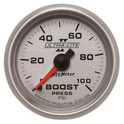 Autometer 2-1/16" 0-100 PSI Boost Gauge ULTRA-LITE II | Universal (4906)
