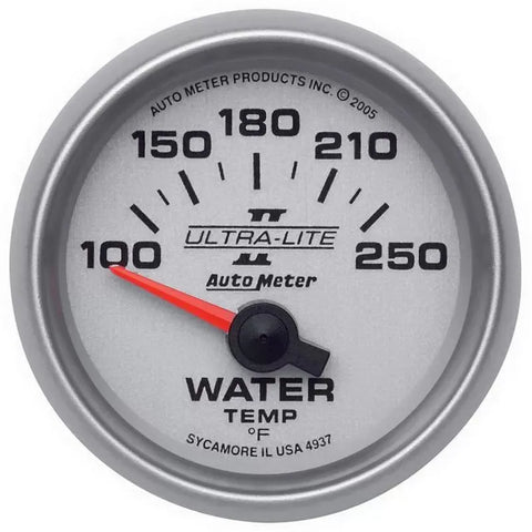 Autometer 2-1/16" 100-250 °F Water Temperature Gauge ULTRA-LITE II | Universal (4937)