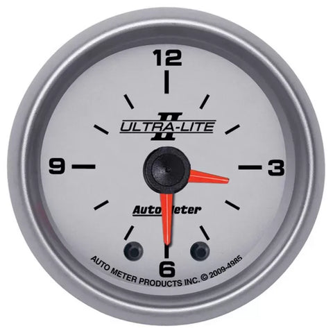 Autometer 2-1/16" 12-Hour Clock Gauge ULTRA-LITE II | Universal (4985)