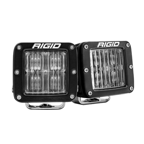 Rigid Industries Rigid D-Series LED Fog Lights - White / DOT/SAE / Surface / Pair (504815)