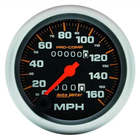 Autometer 3-3/8" 0-160 MPH Speedometer Gauge PRO-COMP | Universal (5153)