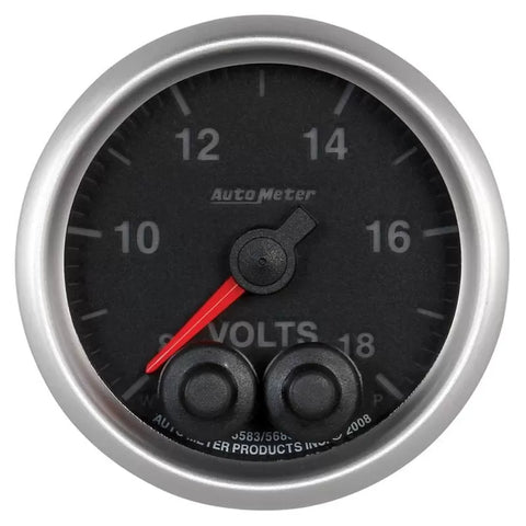 Autometer 2-1/16" 8-18V Voltmeter Gauge ELITE | Universal (5683)