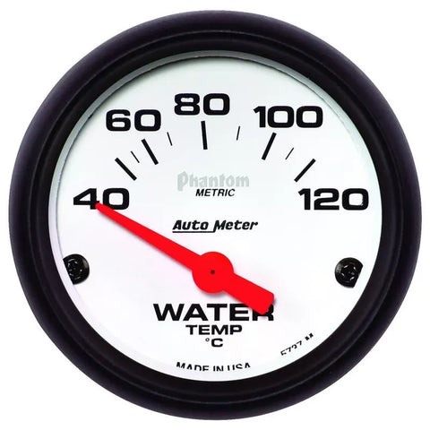 Autometer 2-1/16" 40-120 °C Water Temperature Gauge Phantom | Universal (5737-M)