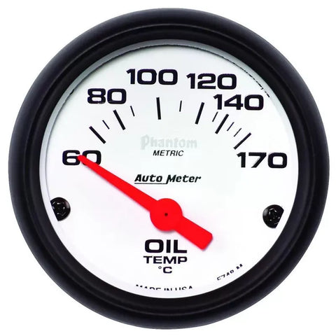 Autometer 2-1/16" 60-170 °C Oil Temperature Gauge Phantom | Universal (5748-M)