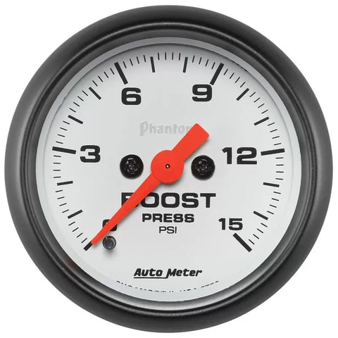 Autometer 2-1/16" 0-15 PSI Boost Gauge Phantom | Universal (5750)