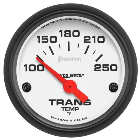 Autometer 2-1/16" 100-250 °F Transmission Temp Gauge Phantom | Universal (5757)
