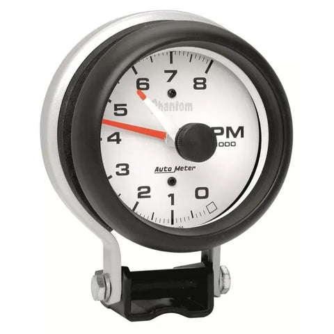Autometer 3-3/4" 0-8000 RPM Pedestal Tachometer Gauge Phantom | Universal (5780)