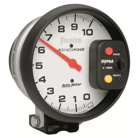 Autometer 5" 0-10000 RPM Tachometer Gauge Phantom | Universal (5795)