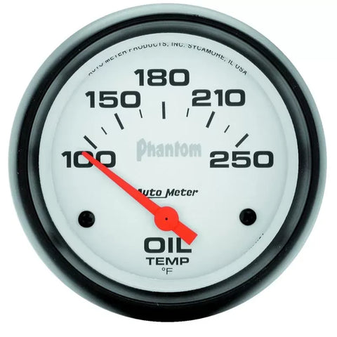 Autometer 2-5/8" 100-250 °F Oil Temperature Gauge Phantom | Universal (5847)