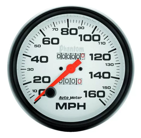 Autometer 5" 0-160 MPH Speedometer Gauge Phantom | Universal (5895)