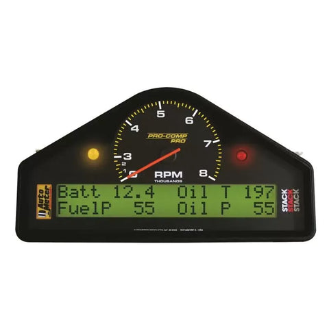 Autometer 0-8K RPM 8K RPM/MPH/FUELP/OILP/OILT/WTMP/VOLT Race Dash Display PRO-COMP PRO | Universal (6011)