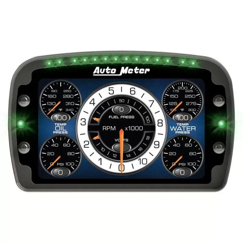 Autometer 8-1/2"W X 5-1/4"H X 1-3/8" D USER CONFIGURABLE Color Lcd Racing Instrument Display | Universal (6021)