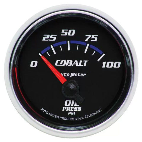 Autometer 2-1/16" 0-100 PSI Oil Pressure Gauge Cobalt | Universal (6127)