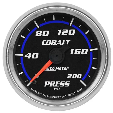 Autometer 2-1/16" 0-200 PSI Pressure Gauge Cobalt | Universal (6134)