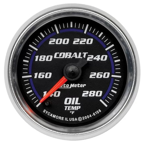 Autometer 2-1/16" 140-280 °F Oil Temperature Gauge Cobalt | Universal (6156)