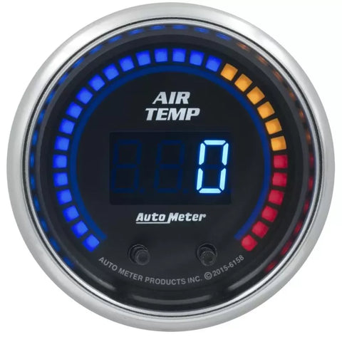 Autometer 2-1/16" 0-300 ºF Dual Channel Intake Air Temp Gauge Cobalt | Universal (6158)