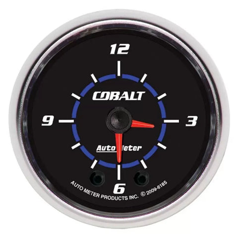 Autometer 2-1/16" 12-Hour Clock Gauge Cobalt | Universal (6185)