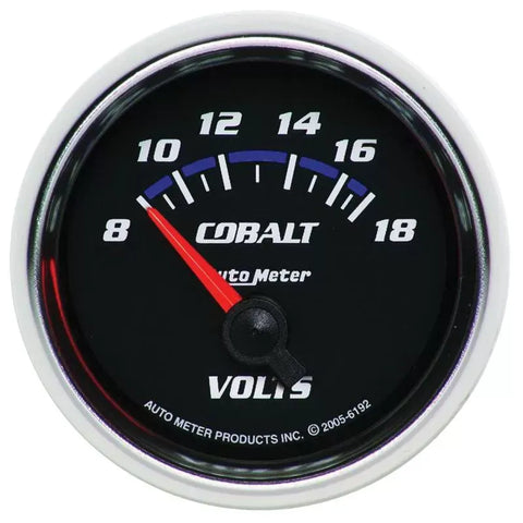 Autometer 2-1/16" 8-18V Voltmeter Gauge Cobalt | Universal (6192)