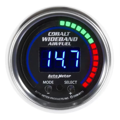 Autometer 2-1/16" 6:1-20:1 AFR Air/Fuel Ratio-Pro Plus Gauge Cobalt | Universal (6197)
