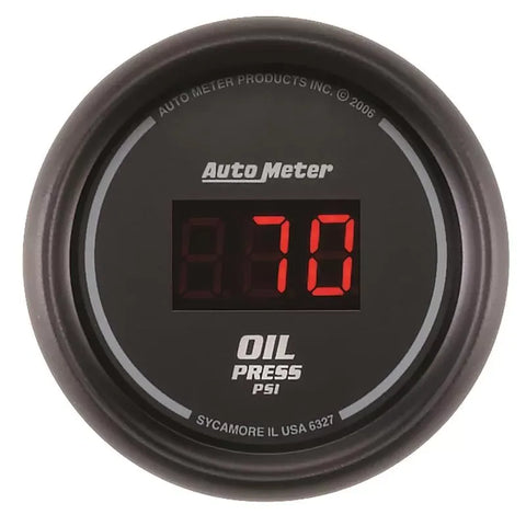 Autometer 2-1/16" 0-100 PSI Oil Pressure Gauge SPORT-COMP Digital | Universal (6327)