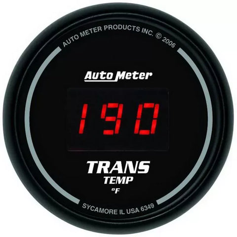 Autometer 2-1/16" 0-340 °F Digital Transmission Temp Gauge SPORT-COMP | Universal (6349)