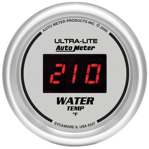 Autometer 2-1/16" 0-340 °F Digital Water Temperature Gauge ULTRA-LITE | Universal (6537)