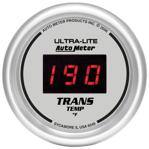 Autometer 2-1/16" 0-340 °F Digital Transmission Temp Gauge ULTRA-LITE | Universal (6549)