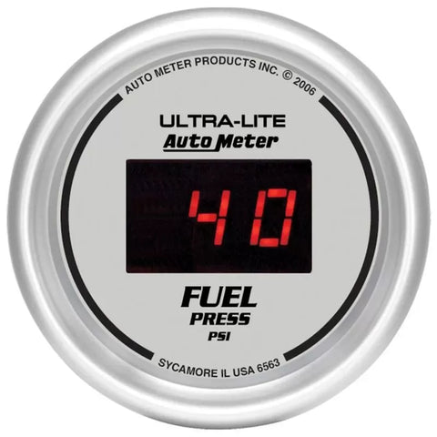 Autometer 2-1/16" 5-100 PSI Fuel Pressure Gauge ULTRA-LITE Digital | Universal (6563)