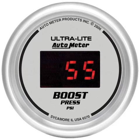 Autometer 2-1/16" 5-60 PSI Boost Gauge ULTRA-LITE Digital | Universal (6570)