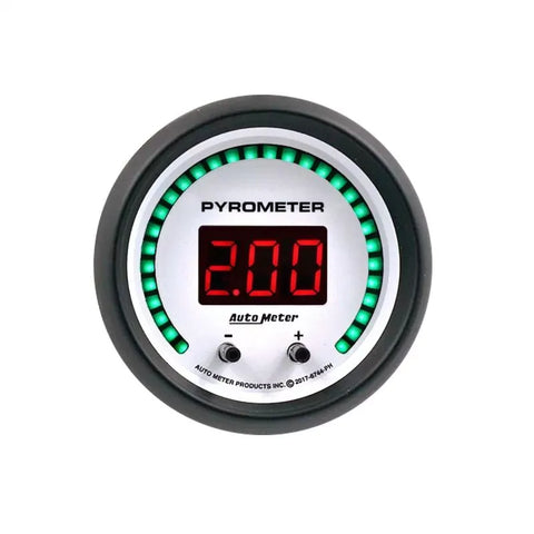 Autometer 2-1/16" Two Channel 0-2000 ºF Digital Pyrometer EGT Gauge Phantom Elite | Universal (6744-PH)