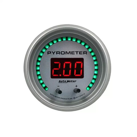 Autometer 2-1/16" Two Channel 0-2000 ºF Digital Pyrometer EGT Gauge ULTRA-LITE Elite | Universal (6744-UL)