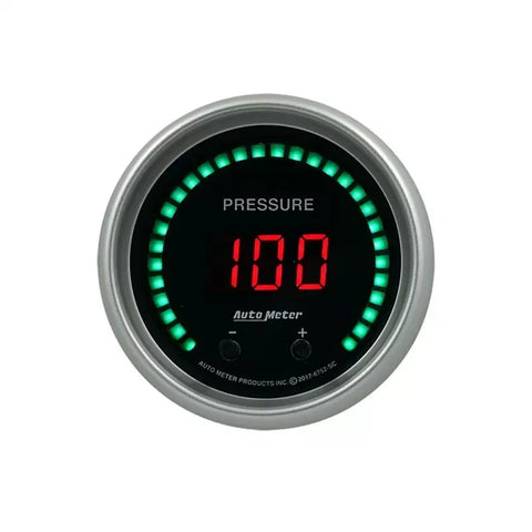 Autometer 2-1/16" Two Channel Selectable Scale PSI / BAR Digital Fluid Pressure Gauge SPORT-COMP Elite | Universal (6752-SC)