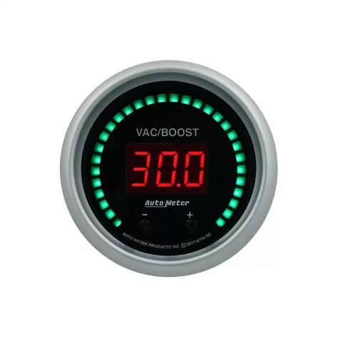 Autometer 2-1/16" Two Channel Selectable Scale PSI / BAR Digital Vacuum/Boost / Fluid Pressure Gauge SPORT-COMP Elite | Universal (6758-SC)