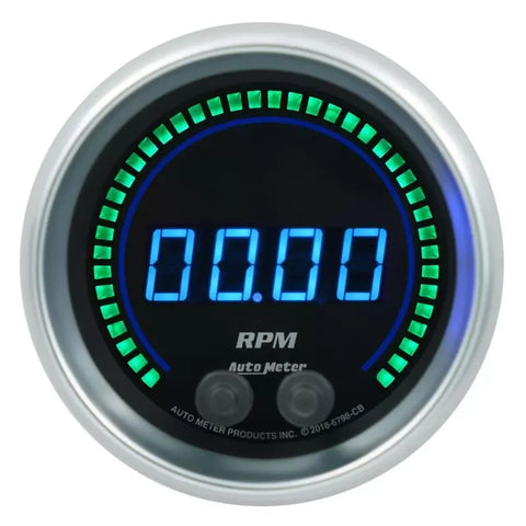 Autometer 3-3/8" 0-16K RPM In-Dash Tachometer Gauge Cobalt | Universal (6798-CB)