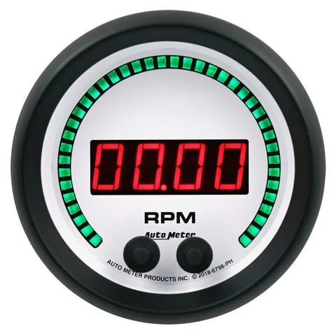 Autometer 3-3/8" 0-16K RPM In-Dash Tachometer Gauge Phantom Elite Digital | Universal (6798-PH)