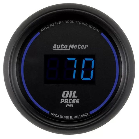 Autometer 2-1/16" 0-100 PSI Digital Oil Pressure Gauge Cobalt | Universal (6927)