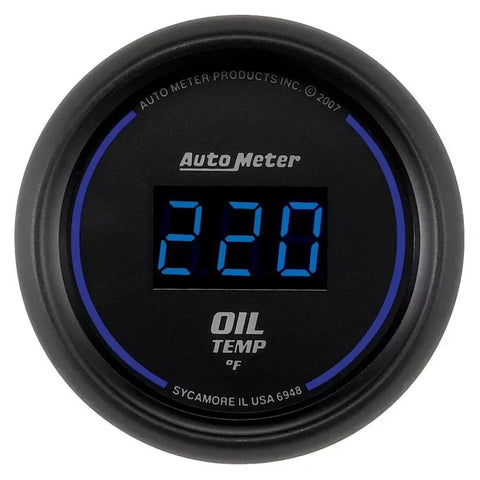 Autometer 2-1/16" 0-340 °F Oil Temperature Gauge COBALT Digital | Universal (6948)