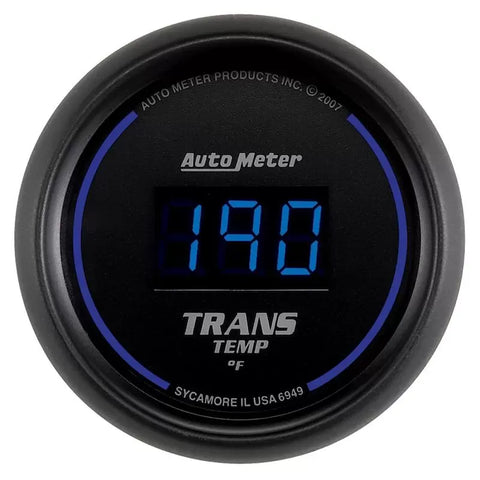 Autometer 2-1/16" 0-340 °F Digital Transmission Temp Gauge Cobalt | Universal (6949)