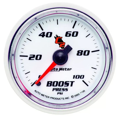 Autometer 2-1/16" 0-100 PSI Boost Gauge C2 | Universal (7106)