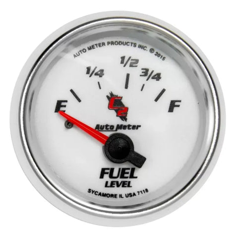 Autometer 2-1/16" 16-158 Ω Fuel Level Gauge C2 | Universal (7118)