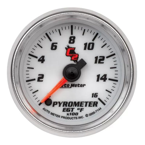 Autometer 2-1/16" 0-1600 °F Pyrometer EGT Gauge C2 | Universal (7144)