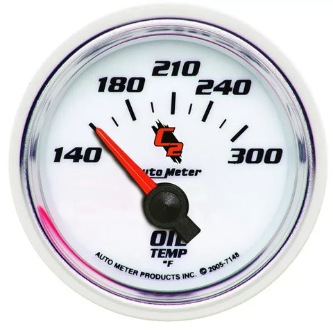 Autometer 2-1/16" 140-300 °F Oil Temperature Gauge C2 | Universal (7148)