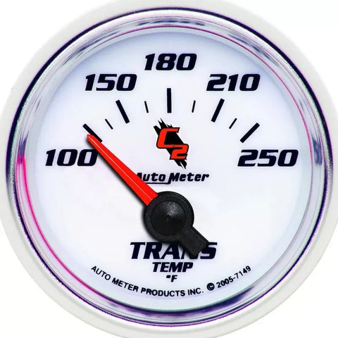 Autometer 2-1/16" 100-250 °F Transmission Temp Gauge C2 | Universal (7149)