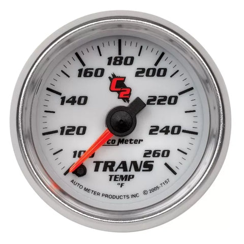 Autometer 2-1/16" 100-260 °F Transmission Temp Gauge C2 | Universal (7157)