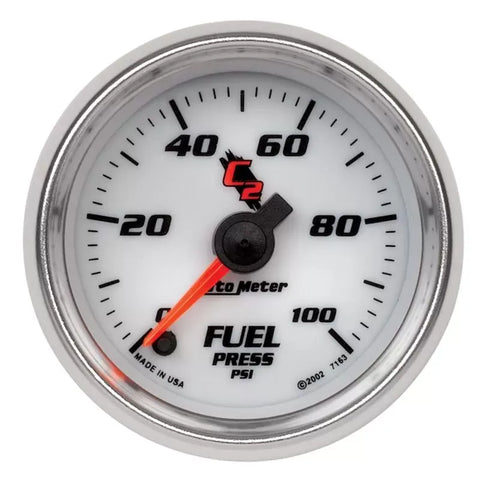 Autometer 2-1/16" 0-100 PSI Fuel Pressure Gauge C2 | Universal (7163)