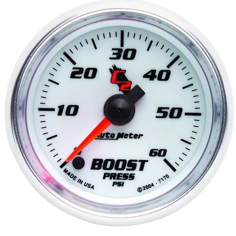 Autometer 2-1/16" 0-60 PSI Boost Gauge C2 | Universal (7170)