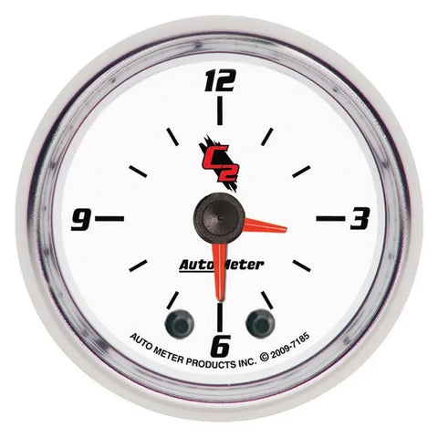 Autometer 2-1/16" 12-Hour Clock Gauge C2 | Universal (7185)