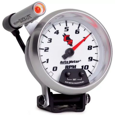Autometer 3-3/4" 0-10000 RPM Pedestal Tachometer Gauge C2 | Universal (7290)