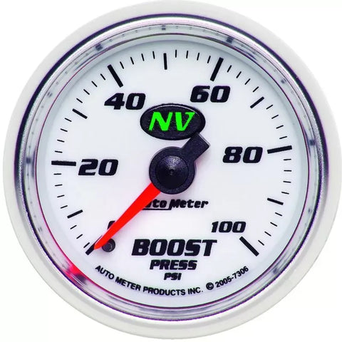 Autometer 2-1/16" 0-100 PSI Boost Gauge NV | Universal (7306)