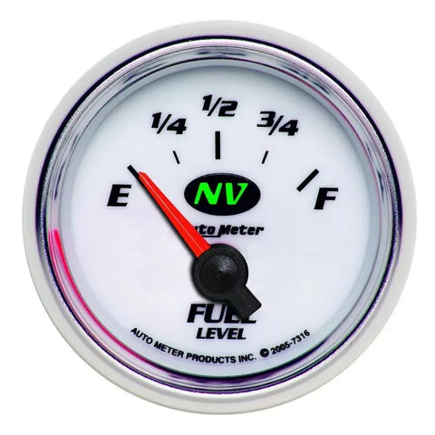 Autometer 2-1/16" 240-33 Ω SSE Fuel Level Gauge NV | Universal (7316)